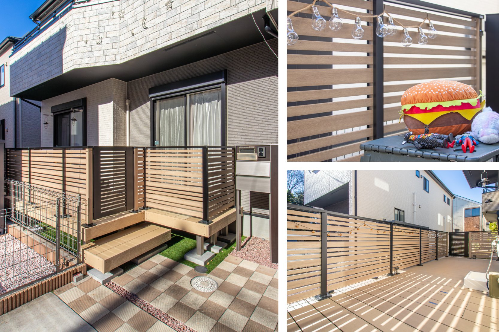 子どもがのびのび遊べて大人がほっとくつろげる安心設計のウッドデッキ