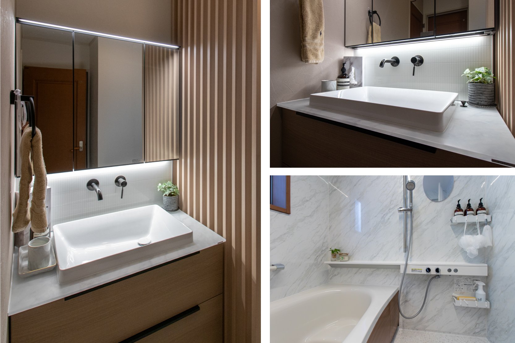 思わず見惚れる美しさを追求したサニタリーリフォーム