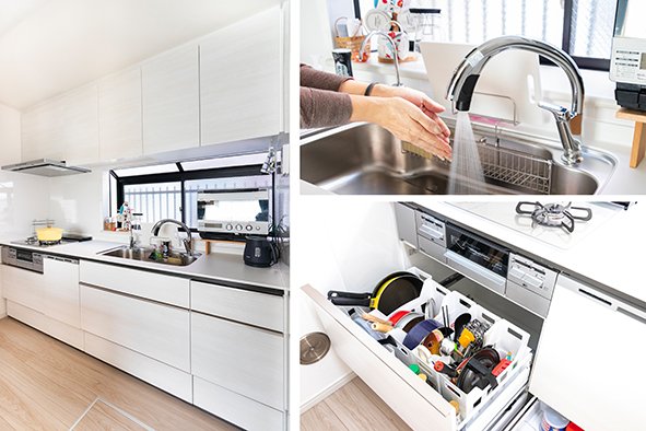 収納量や使いやすさを大きく向上させたキッチンリフォーム