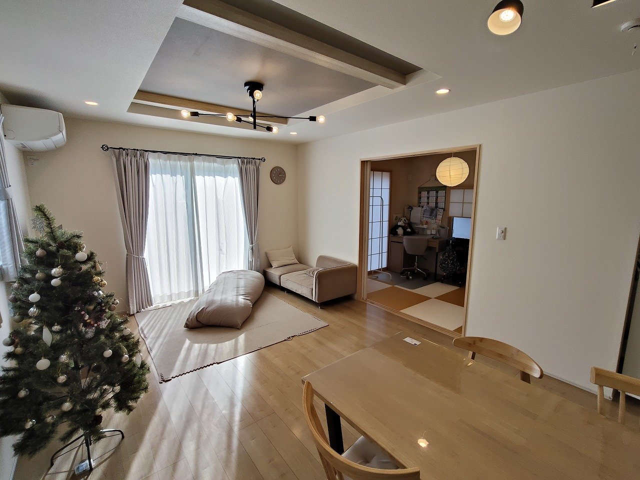 キッチンから和室にも目が届いて安心♪