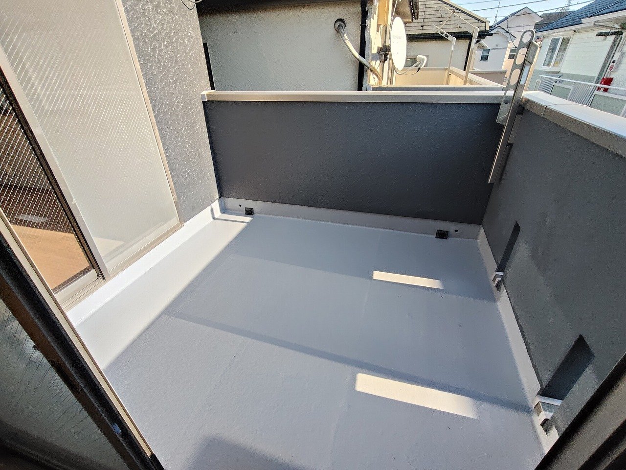 2部屋から行き来できる続きバルコニー♪