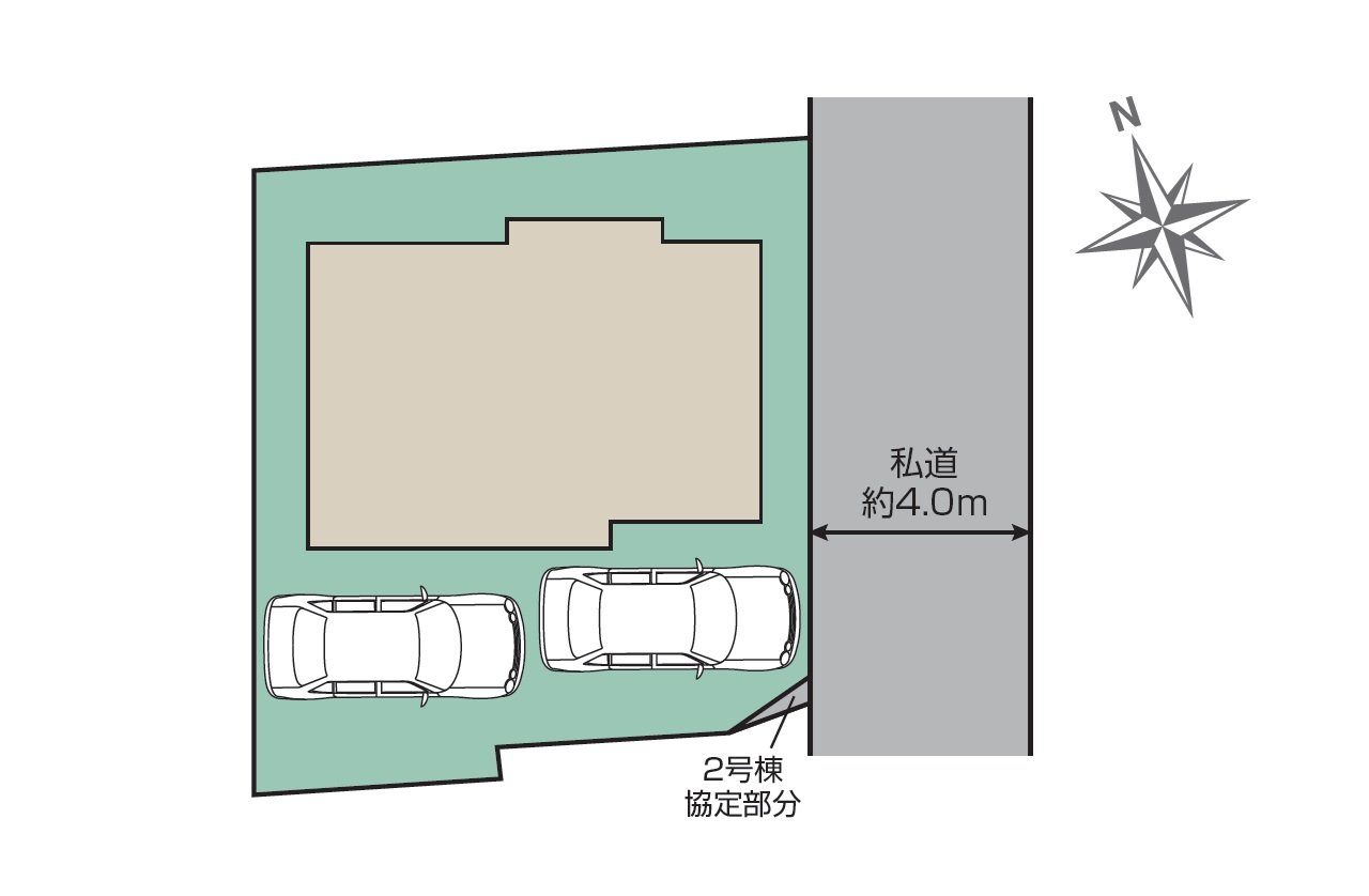 うれしい駐車スペース2台♪